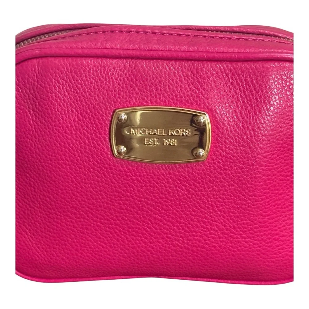 GORGEOUS Michael Kors Leather Pink Gold Crossbody Bag